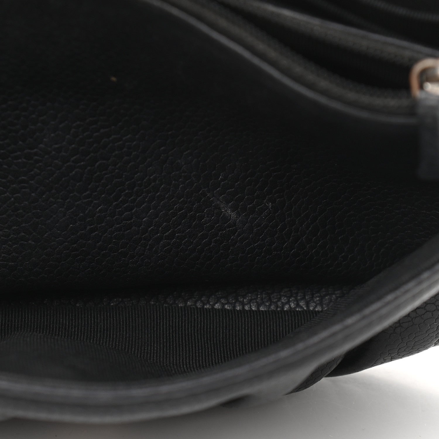 Chanel Caviar Half Moon Wallet On Chain WOC Black 12 of 13