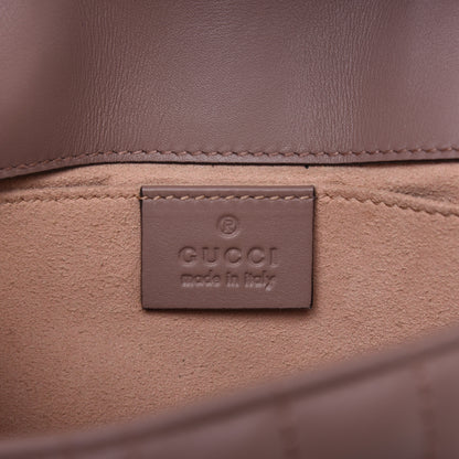 Gucci Calfskin Matelasse Studded Mini Pearly GG Marmont Shoulder Bag Porcelain Rose 8 of 14