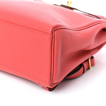 Hermes Taurillon Clemence Kelly Ado Backpack Bougainvillea 10 of 10