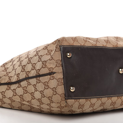 Gucci Monogram Large New Britt Tote Brown 6 of 10