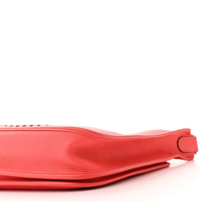 Hermes Taurillon Clemence Evelyne III PM Rouge Pivoine 10 of 10