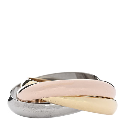 Cartier 18K Pink Yellow White Gold Classic Trinity Ring 57 8 3 of 6