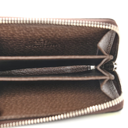 Gucci GG Supreme Monogram Tian Zip Around Card Case Wallet Beige Multicolor New Acero 4 of 6