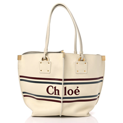Chloe Smooth Calfskin Medium Vick Tote Off White 3 of 16