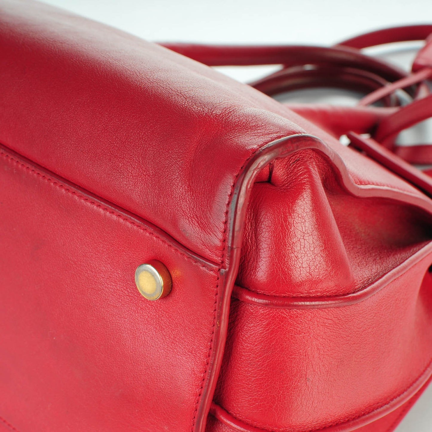 Calfskin Small Sac De Jour Lipstick Red