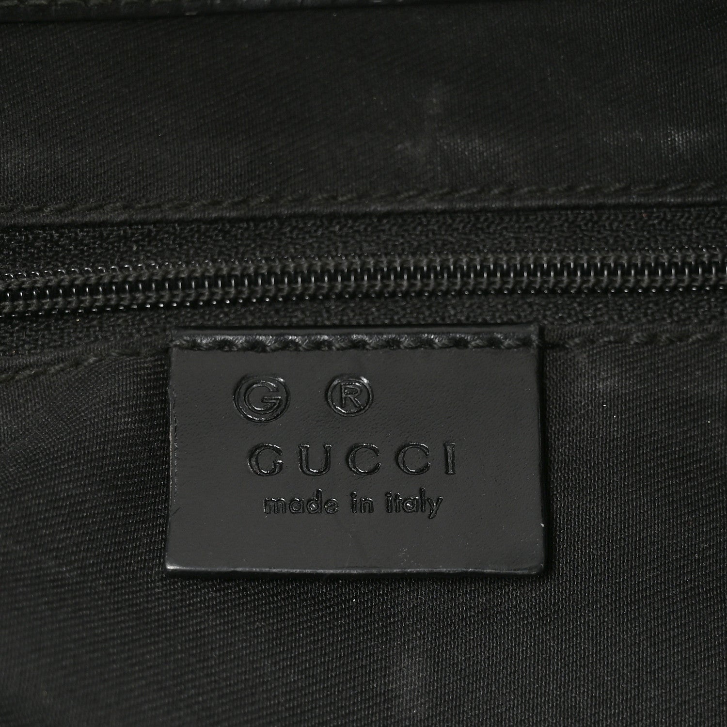 Gucci Monogram Half Moon Bamboo Ring Hobo Black 6 of 10