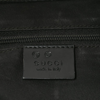 Gucci Monogram Half Moon Bamboo Ring Hobo Black 6 of 10