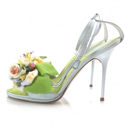 FASHIONPHILE RENECAOVILLAChiffonFlowerHeels40 2 of 7