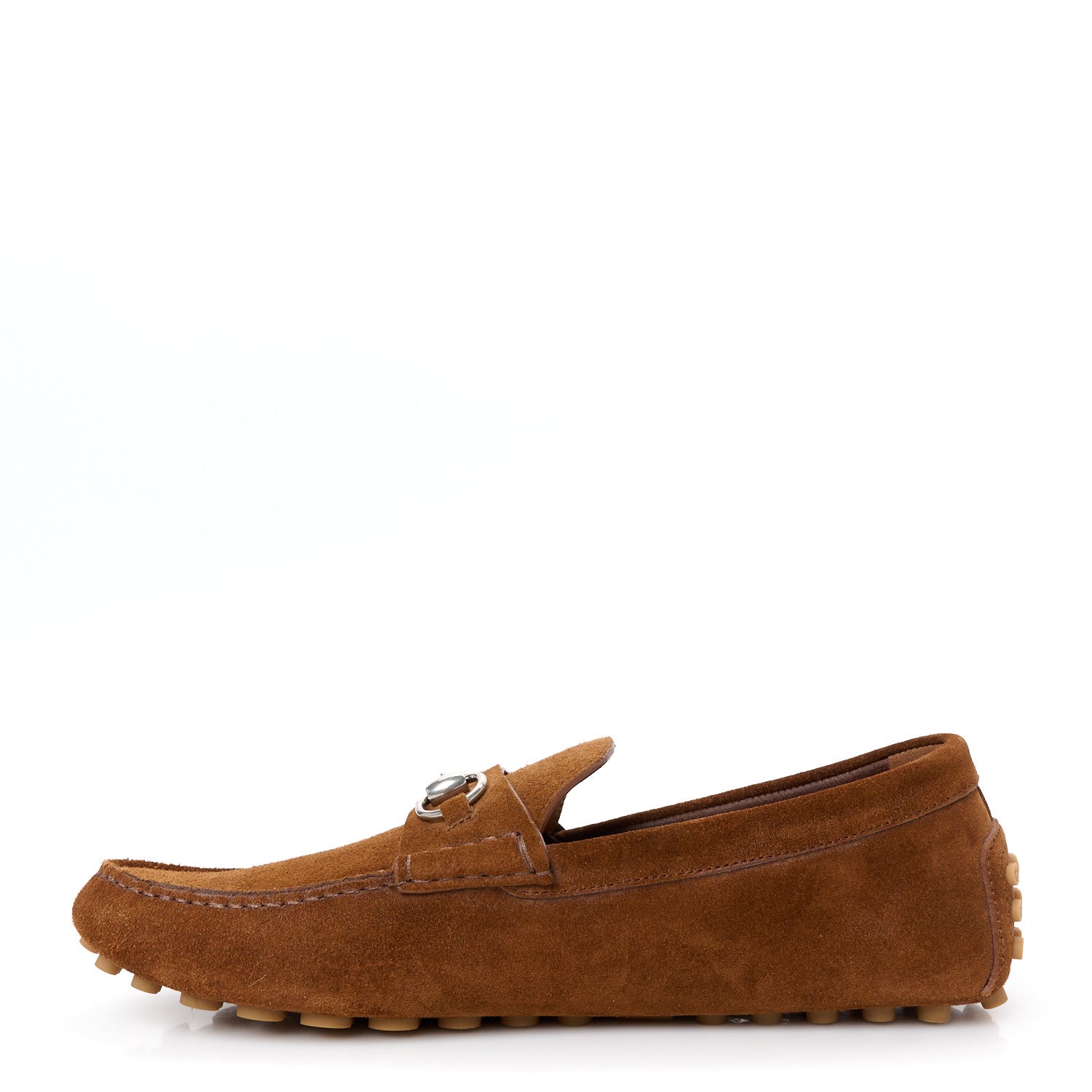 Gucci Suede Mens Horsebit Driver Loafers 9 Cuir 1 of 10