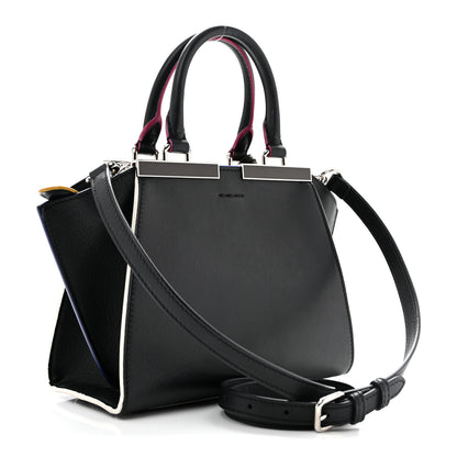 Fendi Vitello Dolce Mini 3Jours Tote Black 3 of 12