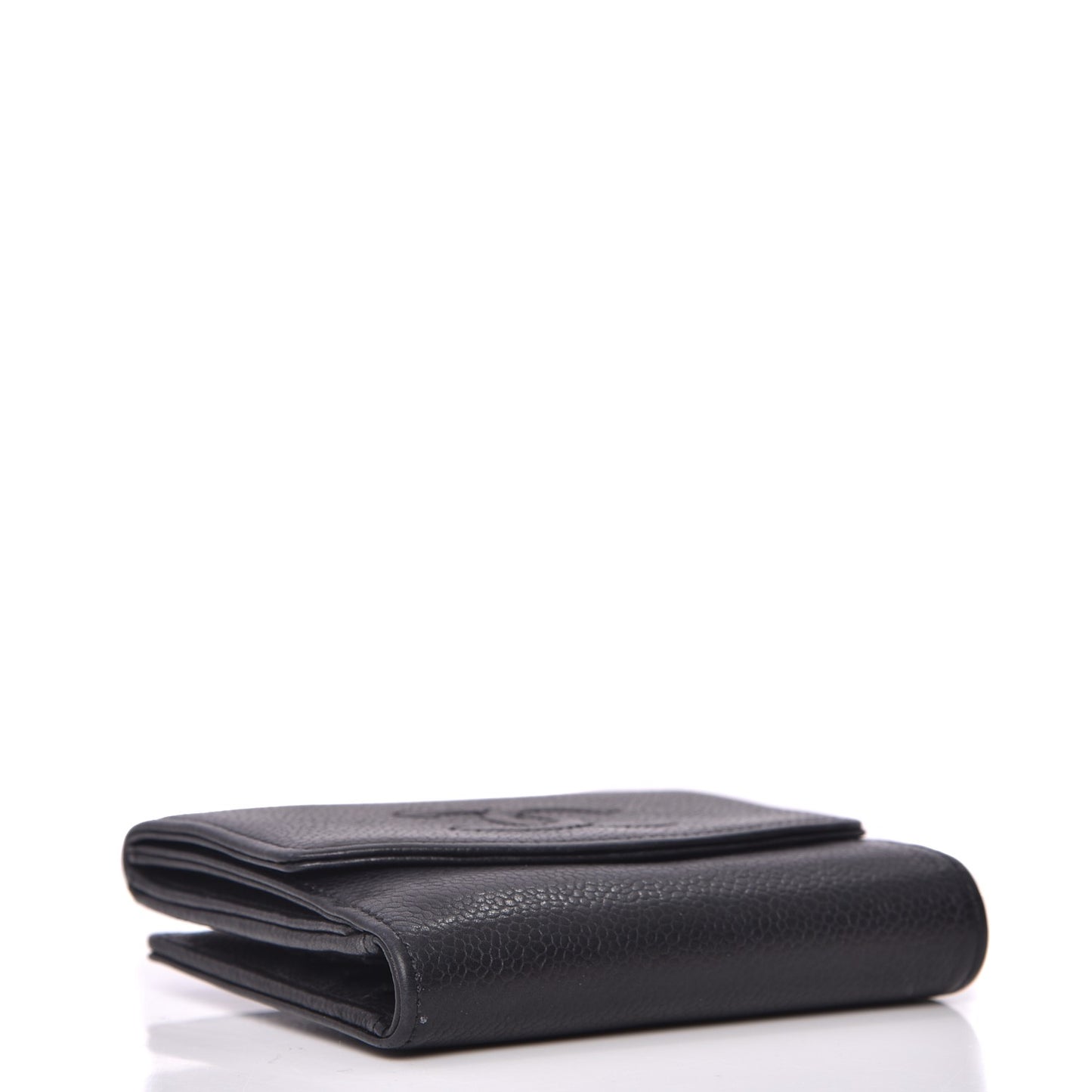 Caviar Timeless CC Compact French Wallet Black