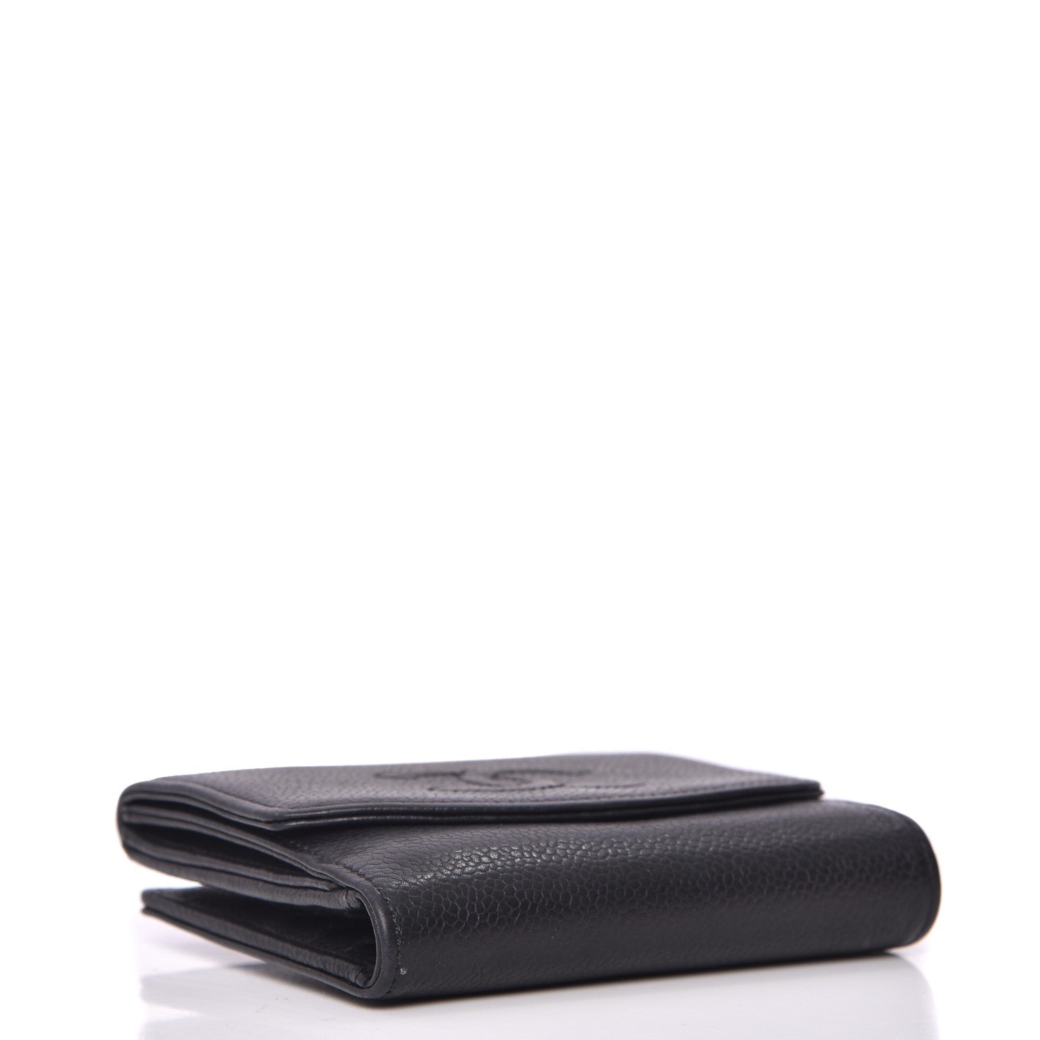 Chanel Caviar Timeless CC Compact French Wallet Black 4 of 10