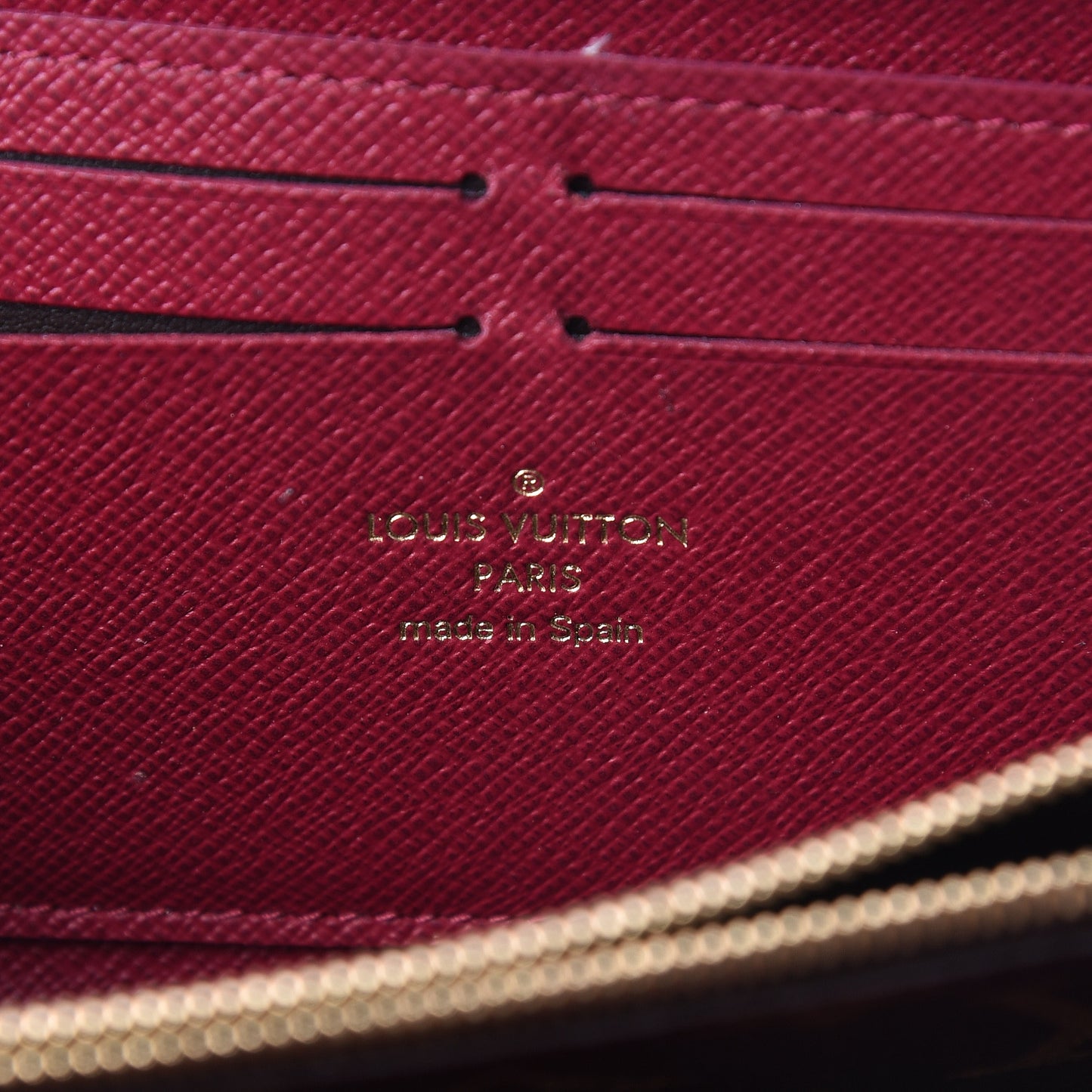 Monogram Clemence Wallet Fuchsia