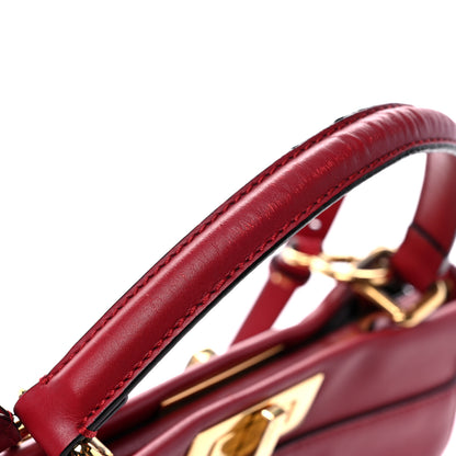 Fendi Vitello Morgan Fabric Jacquard Pequin Medium Peekaboo Iconic Satchel Mattone Tobacco Black 23 of 25