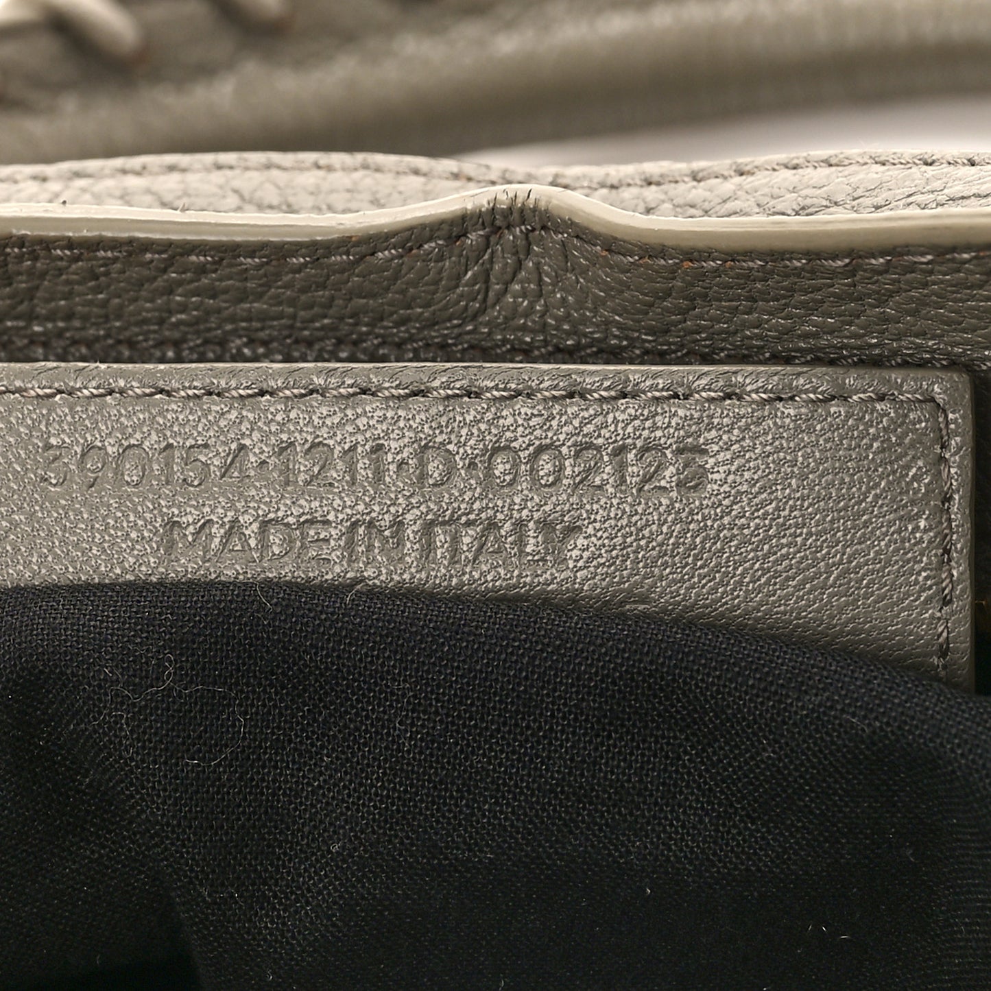 Chevre Gold Metallic Edge Hardware City Gris Taupe