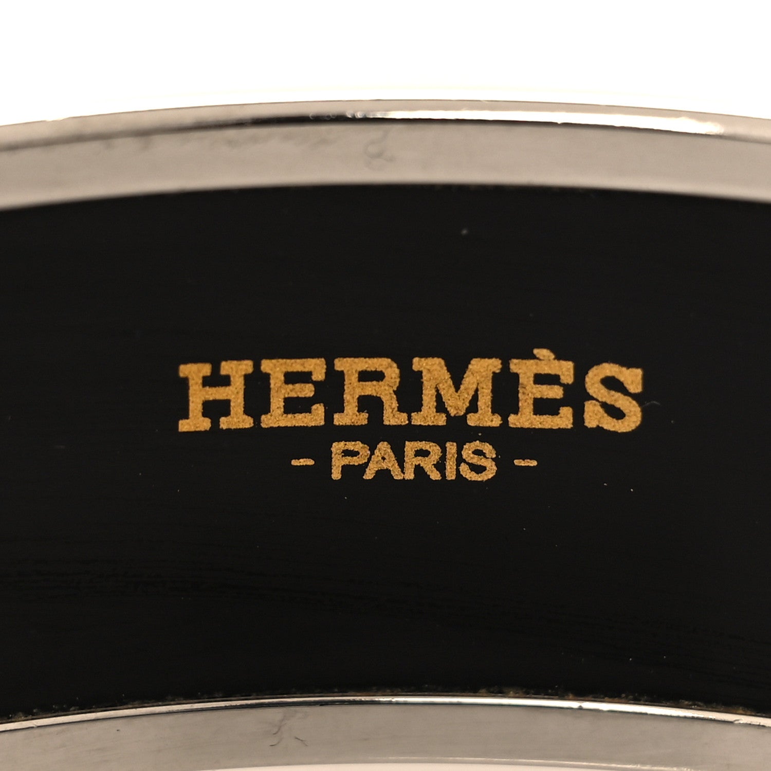 Hermes Enamel Printed Wide Balcons du Guadalquivir Bracelet 65 Silver 5 of 5