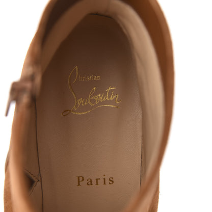 Christian Louboutin Veau Velours Turela 55 Ankle Boots 41 Ecureuil 7 of 8