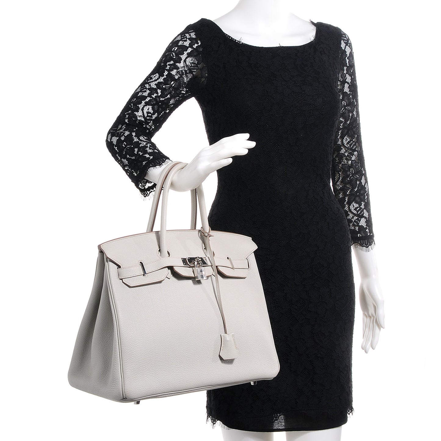 Togo Birkin 35 Gris Perle