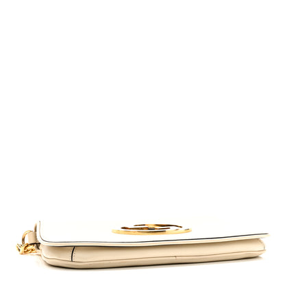 Gucci Roxy Calfskin Blondie Chain Shoulder Flap Bag Mystic White 4 of 10