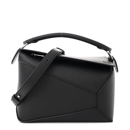 Loewe Calfskin Small Puzzle Edge Bag Black 1 of 10