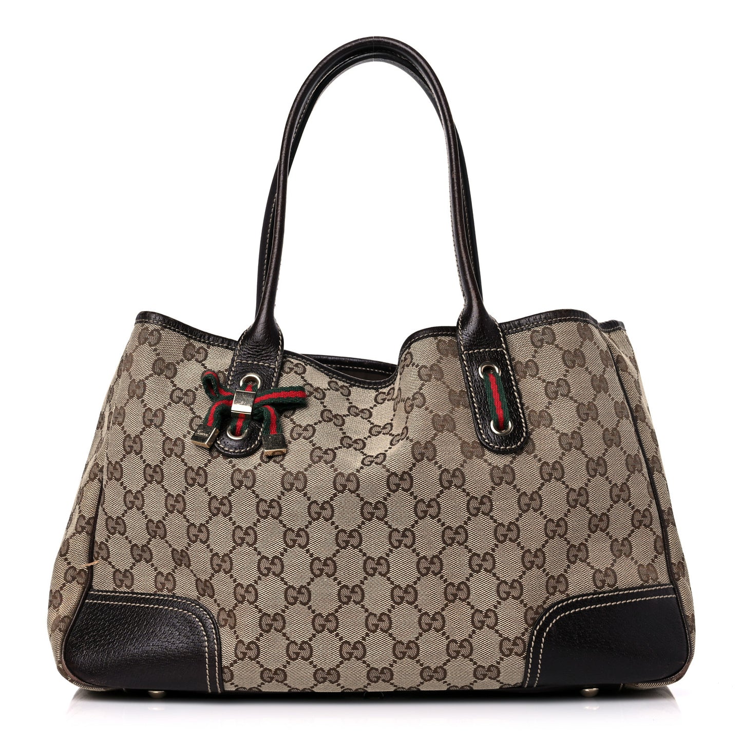 Monogram Medium Princy Tote Dark Brown