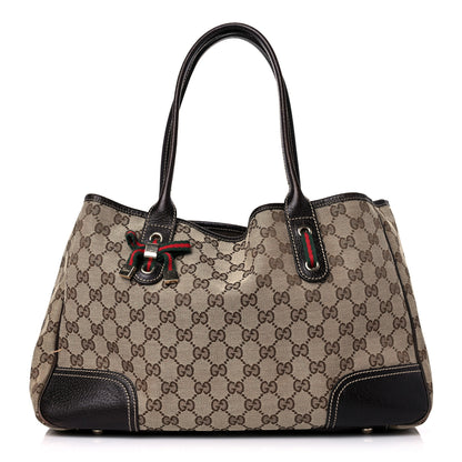 Gucci Monogram Medium Princy Tote Dark Brown 1 of 14
