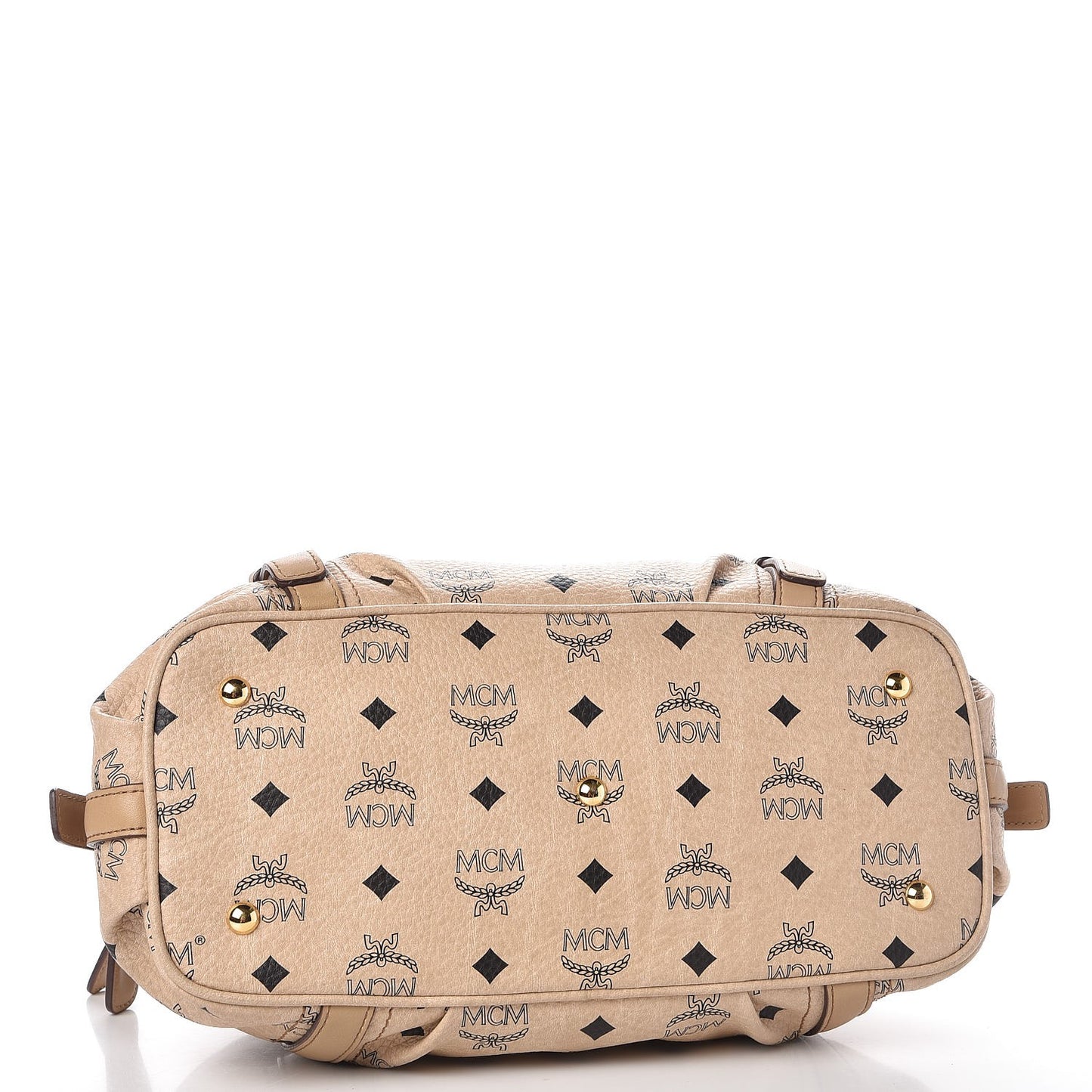 Visetos Vintage Boston Satchel Beige