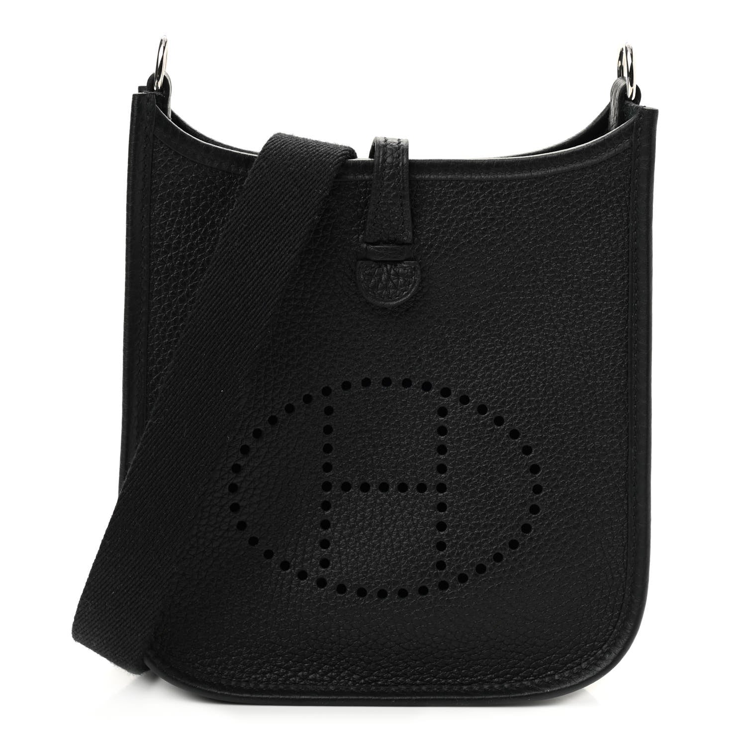 Hermes Taurillon Clemence Evelyne TPM Black 1 of 11