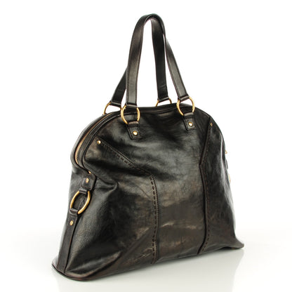 Saint Laurent Calfskin Oversized Muse Brown 4 of 10