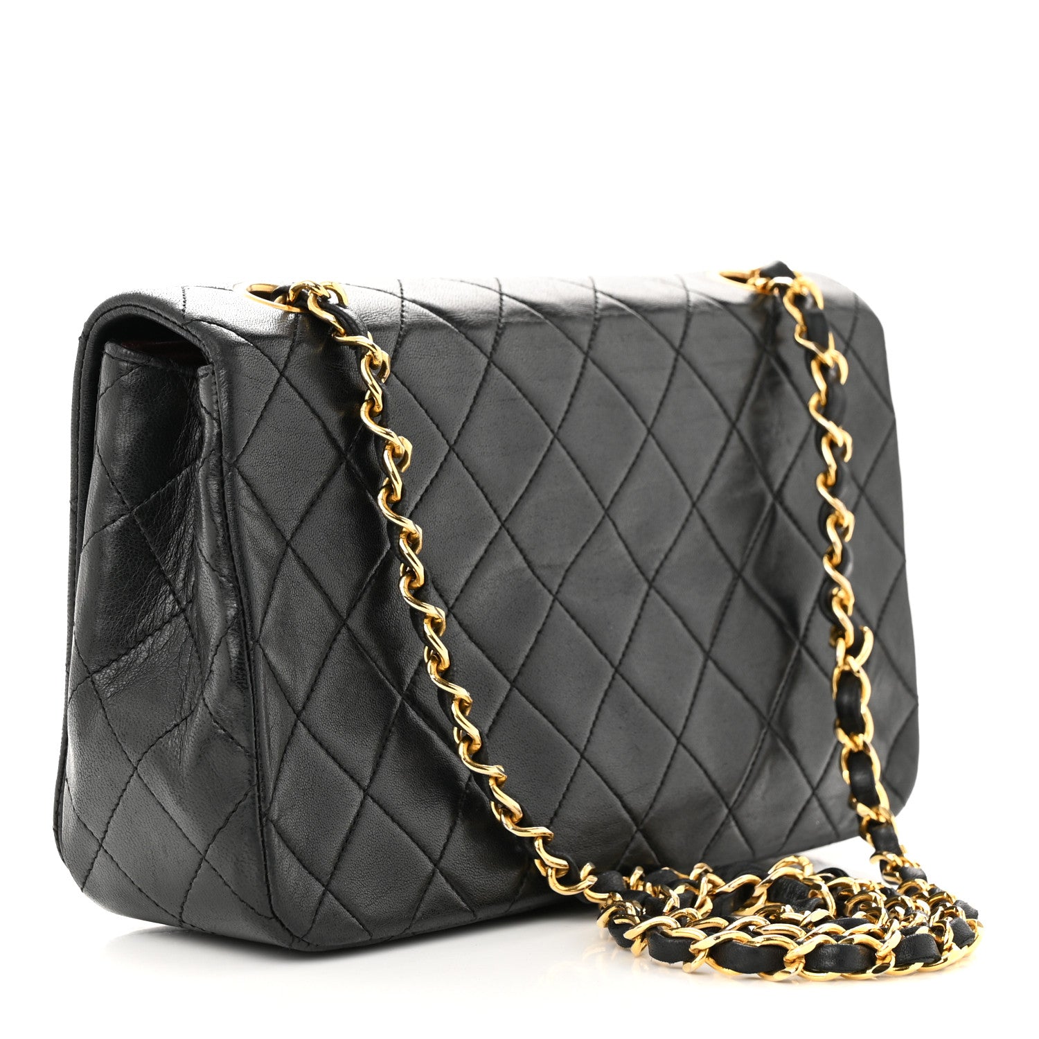 Chanel Lambskin Quilted Small Single Flap Black 3 of 11