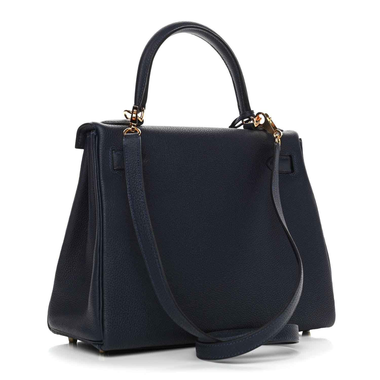 Hermes Togo Kelly Retourne 28 Bleu Nuit 3 of 18