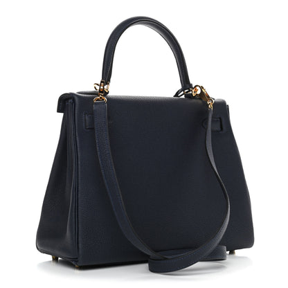 Hermes Togo Kelly Retourne 28 Bleu Nuit 3 of 18