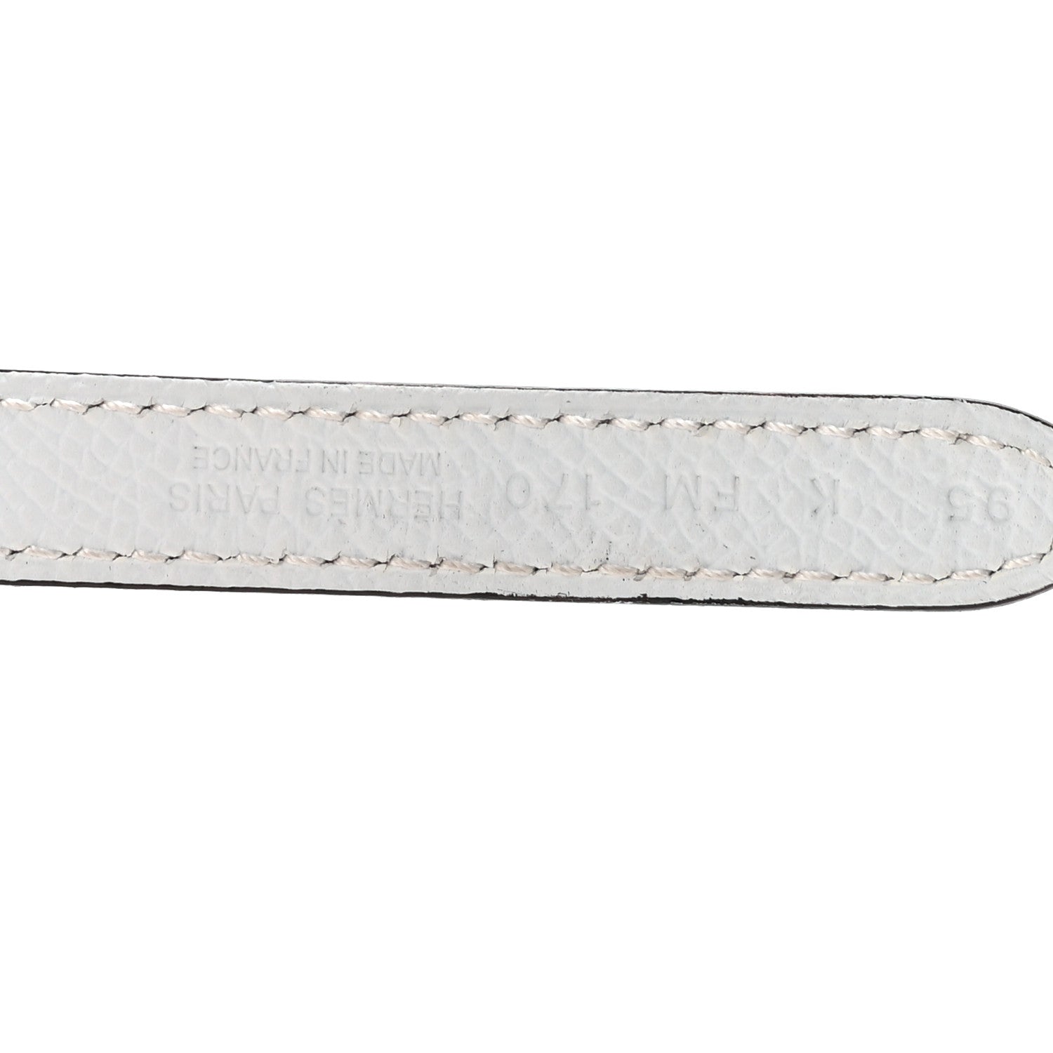 Hermes Swift Epsom 13mm Infini Belt 95 38 Gold White 10 of 11