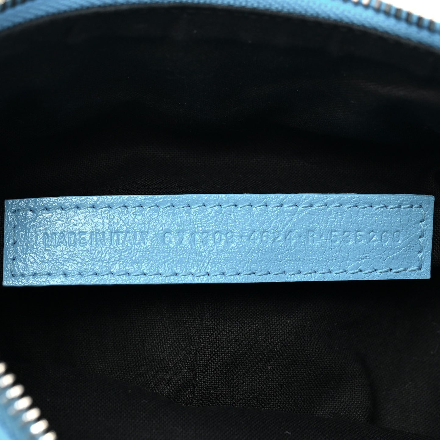 Agneau Arena Le Cagole Shoulder Bag XS Cyan
