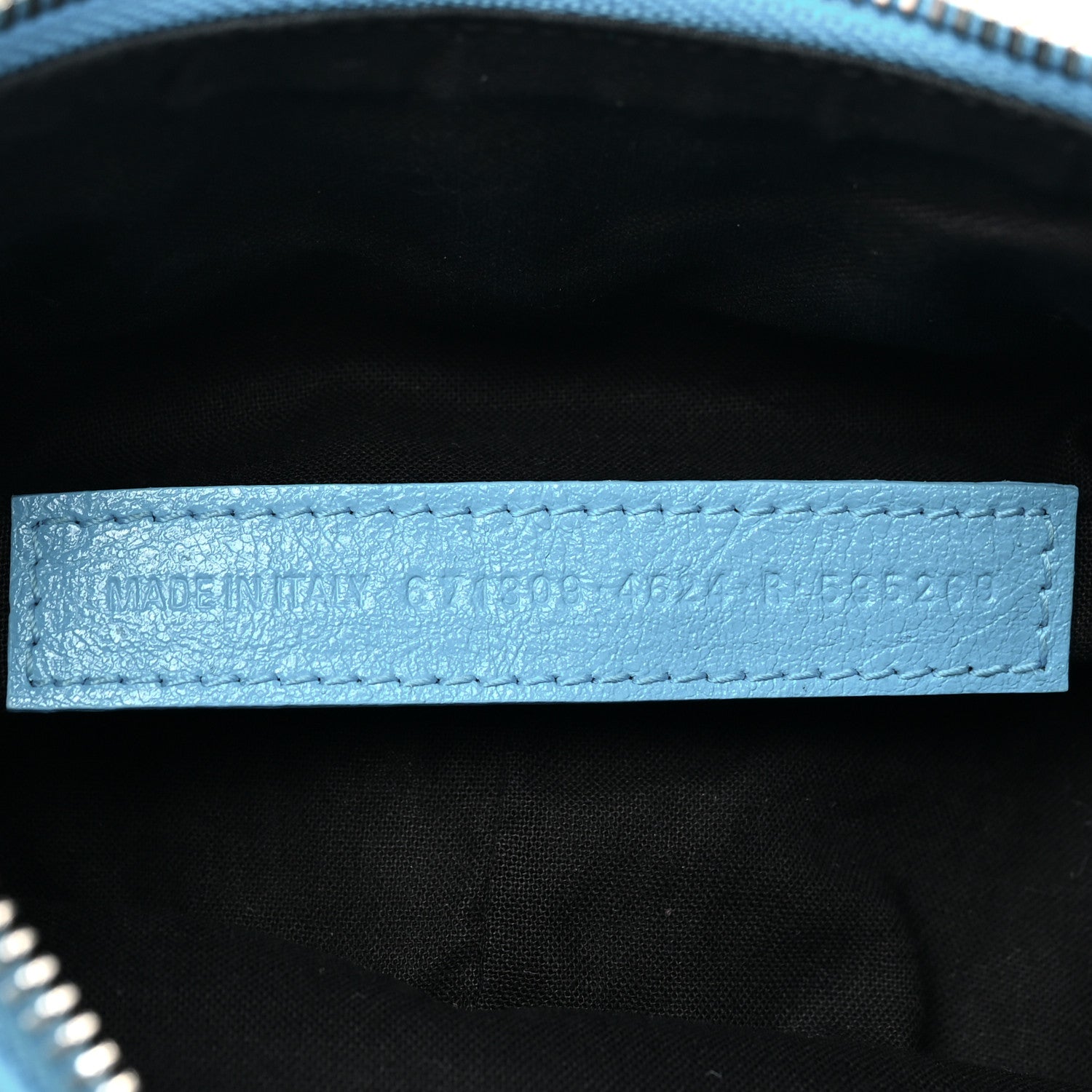 Balenciaga Agneau Arena Le Cagole Shoulder Bag XS Cyan 8 of 11