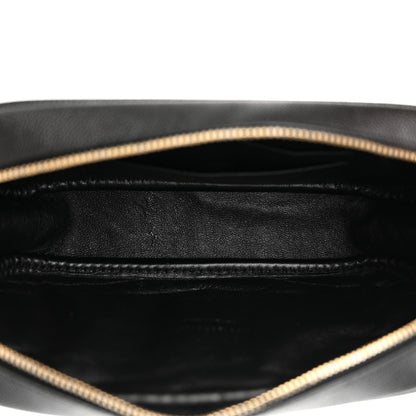 Saint Laurent Grain De Poudre Matelasse Monogram Mini Lou Camera Bag Black 5 of 11