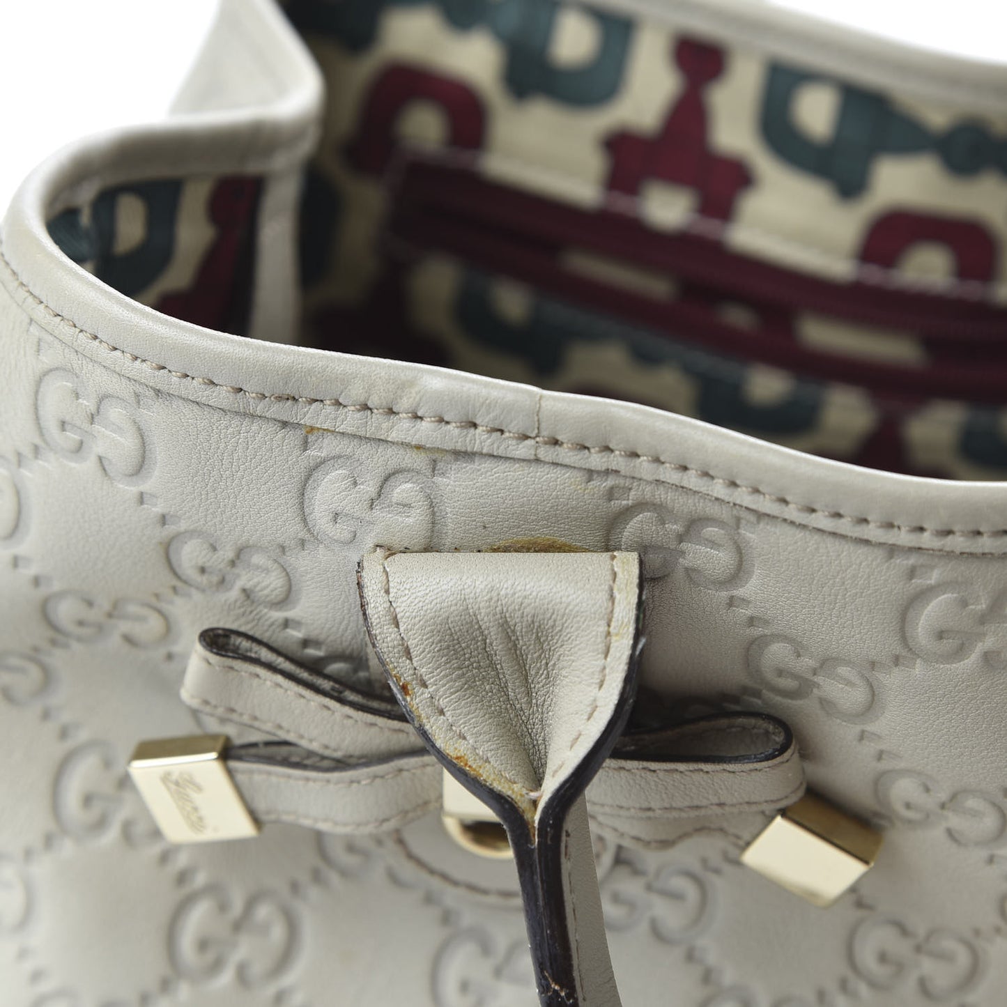 Guccissima Medium Princy Tote Off White