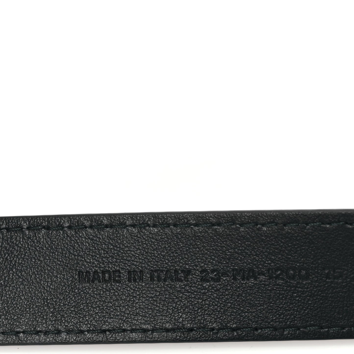 Calfskin D Fence Belt 75 30 Black