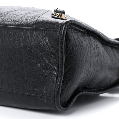 Balenciaga Agneau Classic Gold Hardware S City Graffiti Strap Black 8 of 8