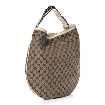 Gucci Monogram Large Wave Hobo Off White 3 of 11