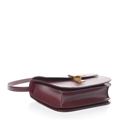 Celine Box Calfskin Medium Classic Box Flap Bag Burgundy 4 of 9