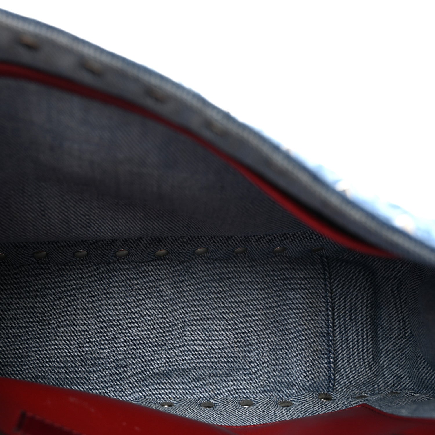 Valentino Garavani Denim Medium Rockstud Spike Shoulder Bag Denim 5 of 9