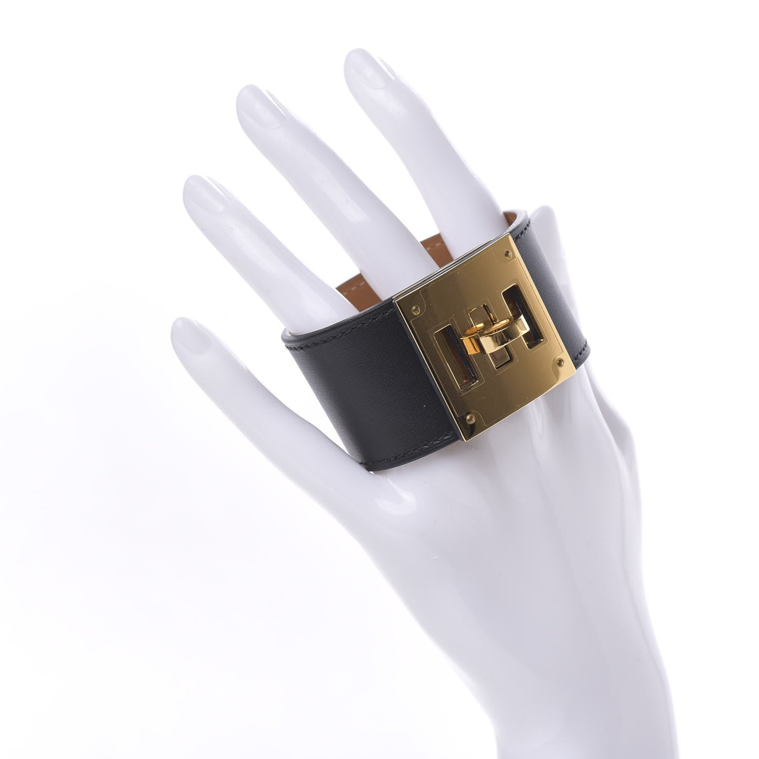 Hermes Box Kelly Dog Bracelet Black 2 of 6