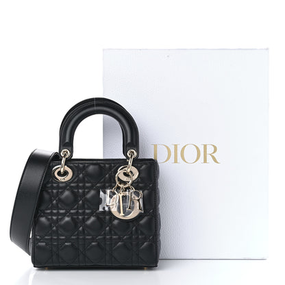 Christian Dior Lambskin Cannage Small My ABCDior Lady Dior Black 11 of 11