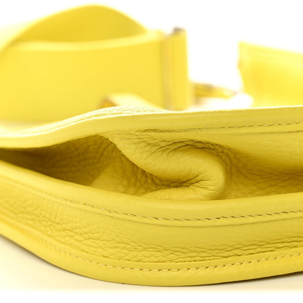 Hermes Taurillon Clemence Evelyne III PM Lime 8 of 11
