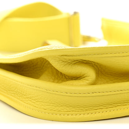 Hermes Taurillon Clemence Evelyne III PM Lime 8 of 11