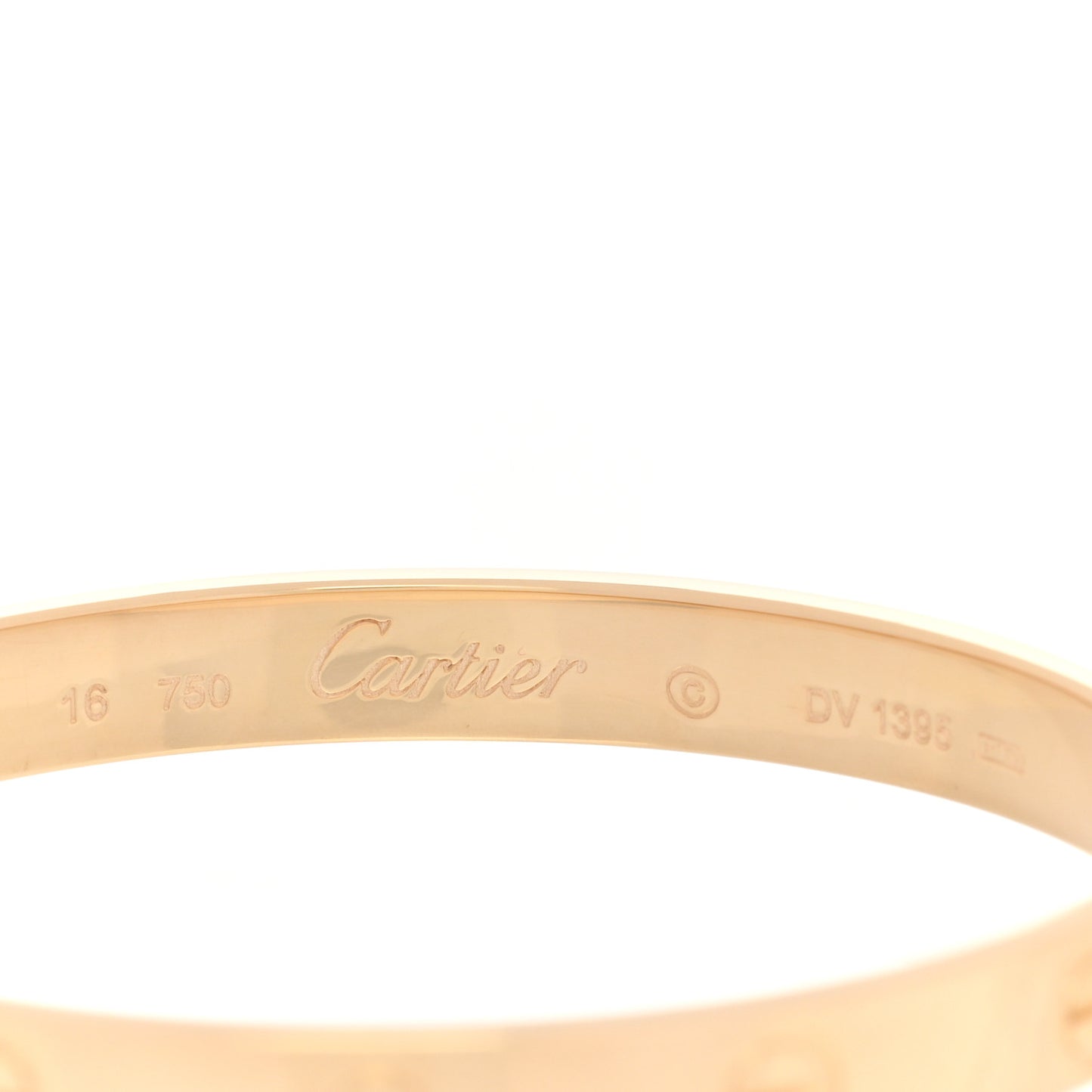 18K Yellow Gold LOVE Bracelet 16