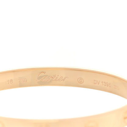 Cartier 18K Yellow Gold LOVE Bracelet 16 3 of 3