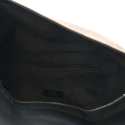 Fendi Canvas Cuoio Roma Vitello Grace Light FF Large Baguette Military Brown Arancio Multicolor 5 of 8