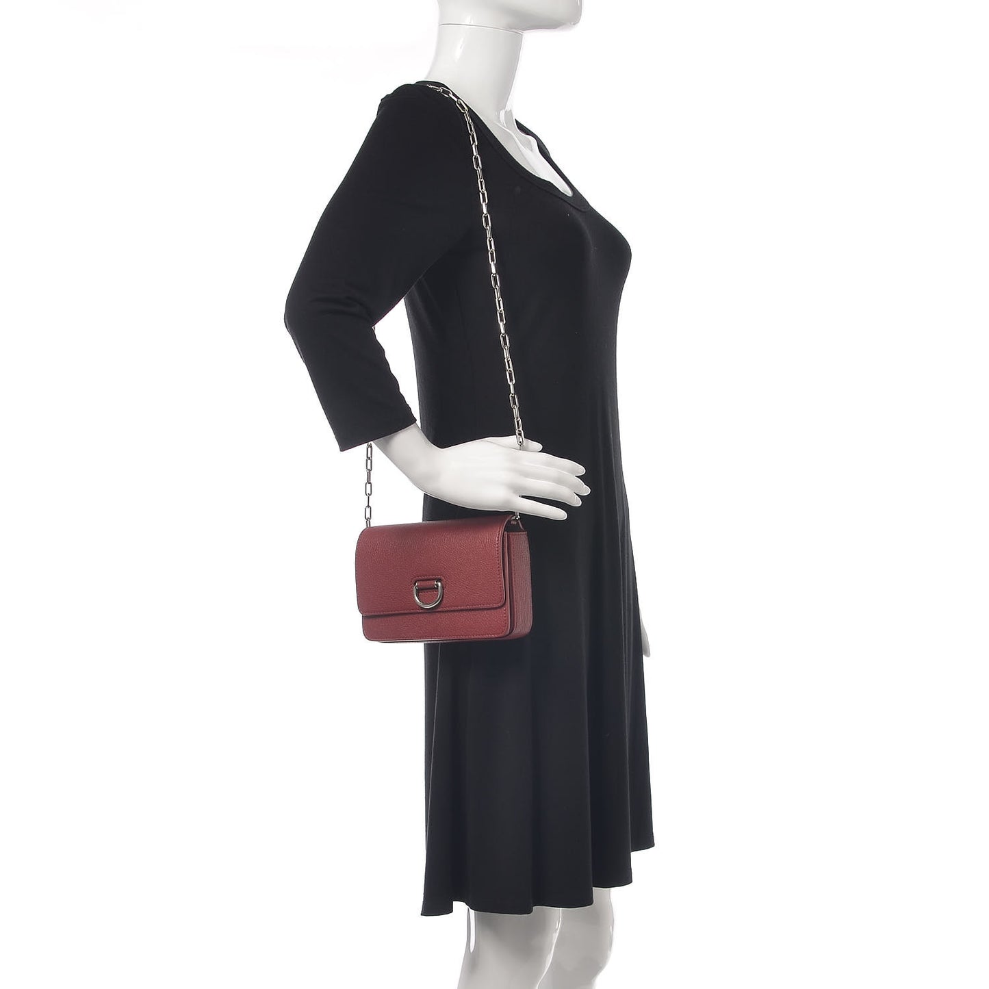 Hayes Goatskin D-Ring Mini Bag Crimson